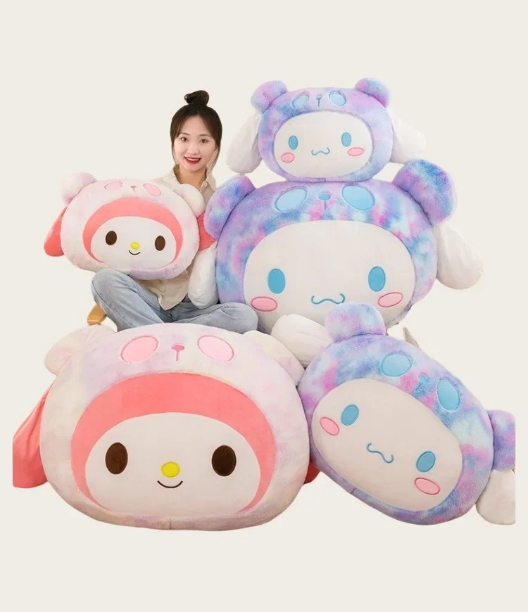 70CM Sanrio Hallo Kitty Kawaii Rose My Melody Cartoon Anime Kuscheltiere Weiche Plüsch Puppe Begleiter Spielzeug Kinder Geburtstag geschenk