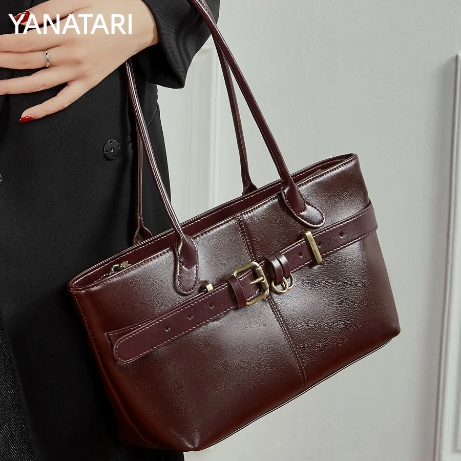 

YANATARI Genuine leather woman bag shoulder bag Handbags ladies crossbody bags luxury designer minimalism bag Cattle leather