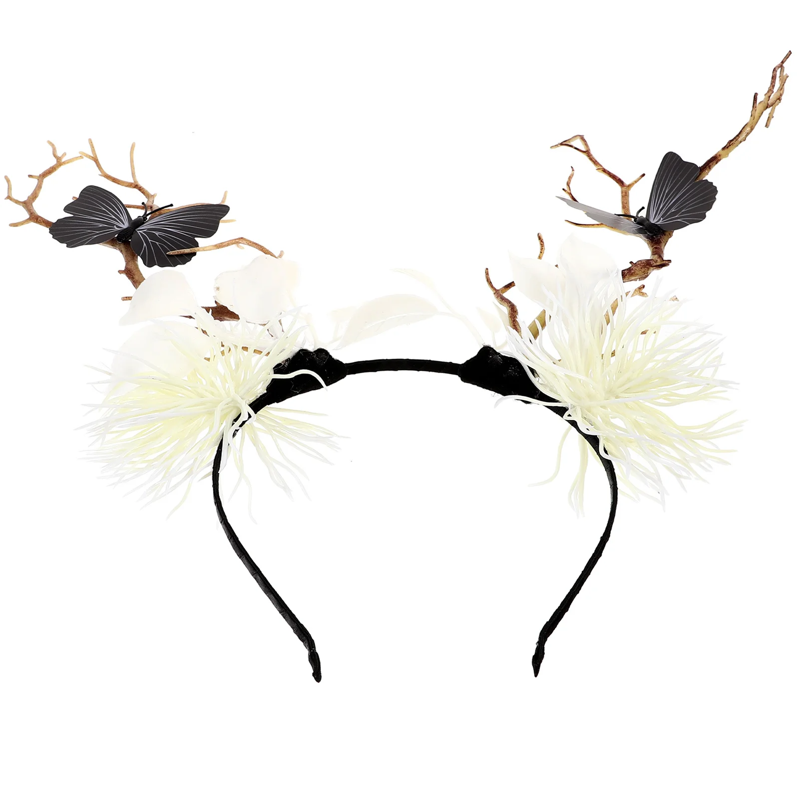 

Headbands Black Butterfly Hoop Halloween Headwear Hairbands Gothic Costume