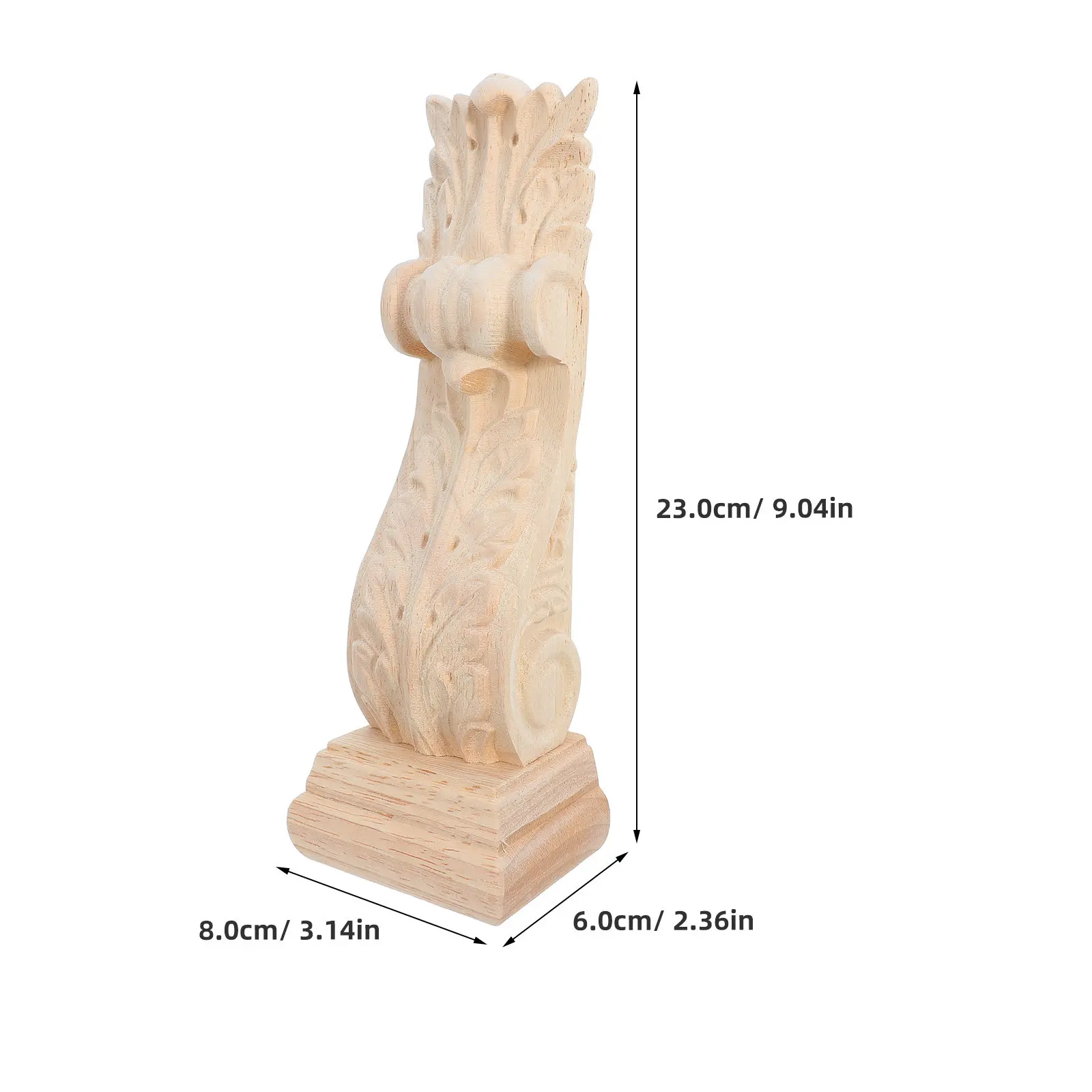 Wood Corbel Shelf Bracket Traditional Unpainted Carved Wood Corbels for Cabinet Mantel Doorway Rustic Furniture Supports