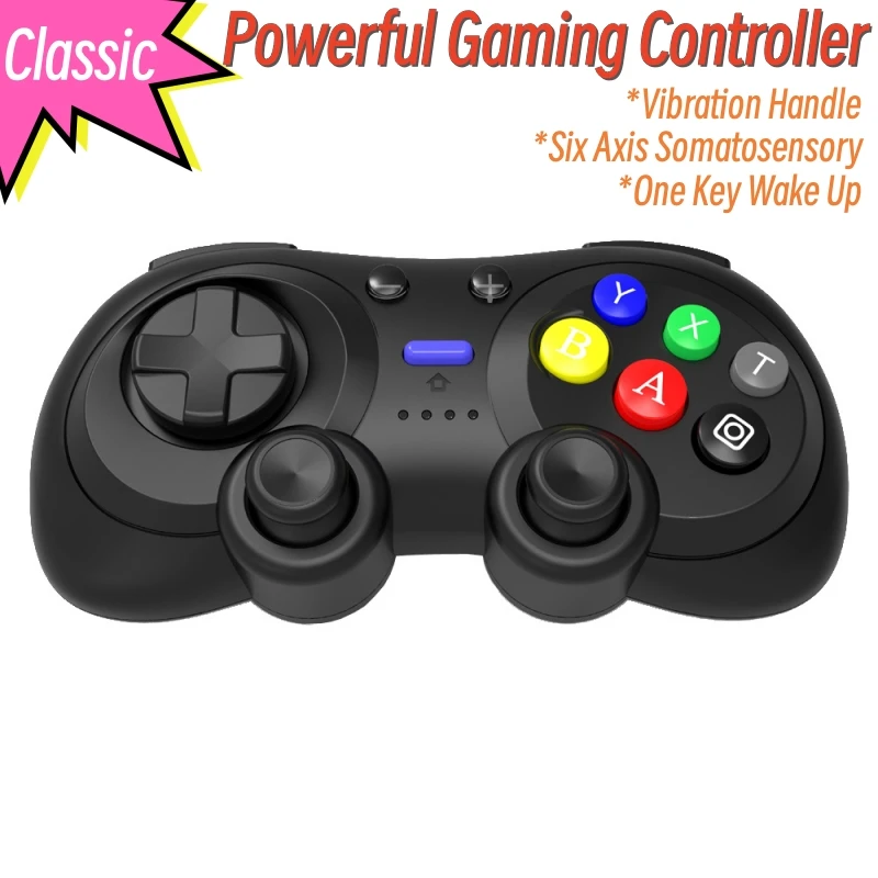 Retro 16 Bit Style Design Wireless Gamepads Controller For Nintendo Switch Lite OLED Game Console Bluetooth Joystick Vibration