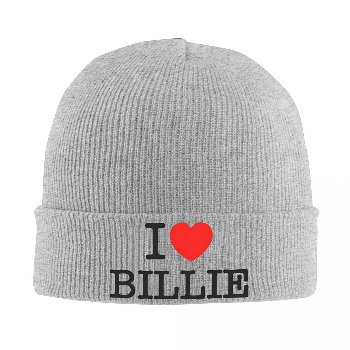 I Love Billies Knitted Hat Beanie Autumn Winter Hat Warm Unisex Fashion Cap Men Women Gifts