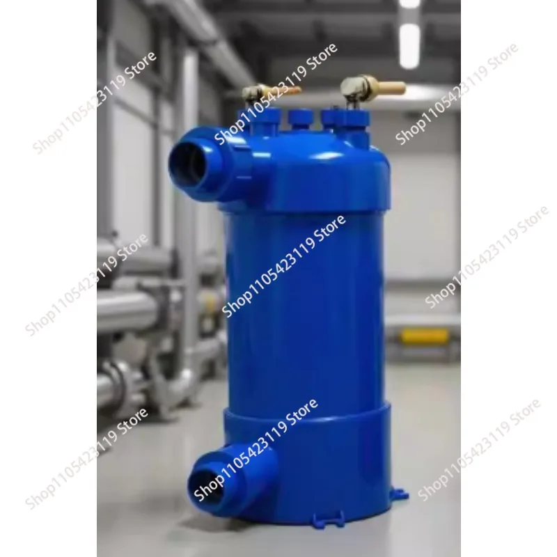1.5HP Heat Exchanger Shell and Tube Titanium Evaporator for Pool Heat Pump Water Heater