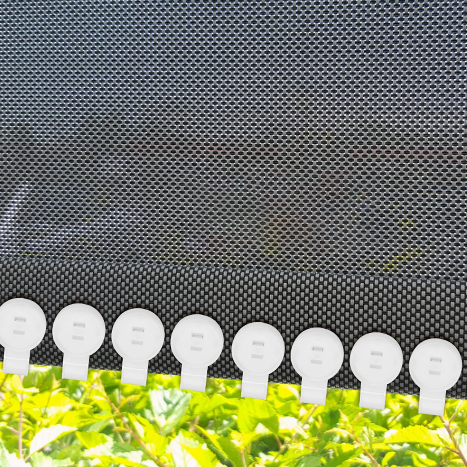 

80pcs Round Shade Cloth Clips Heavy Duty Plastic Lock For Sun Shade Netting Greenhouse Garden Outdoor Tarp Awning Cover