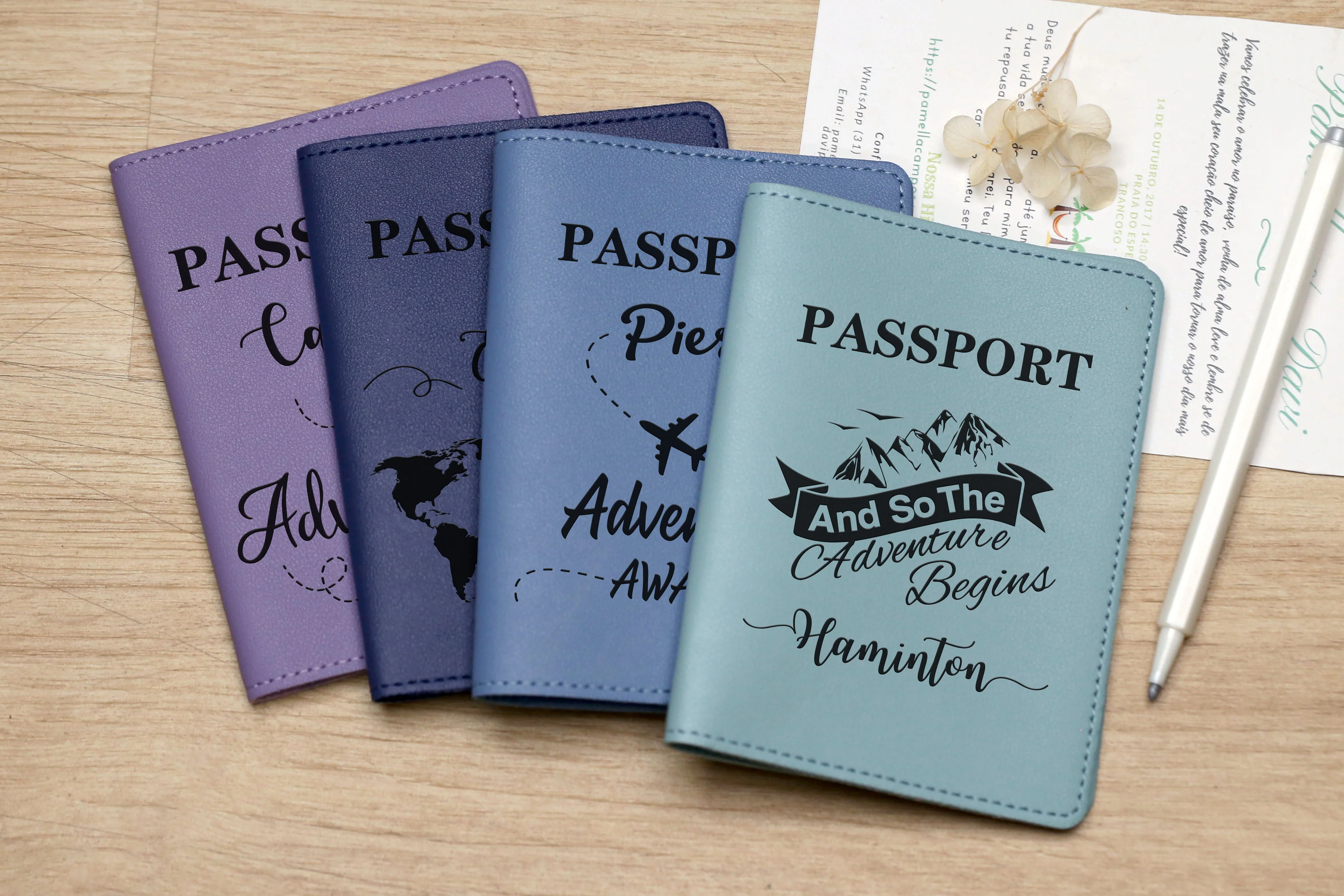 Personalized Leather Passport Cover,Leather Passport Tag, Leather Passport Holder, Passport Travel Wallet, Passport Case