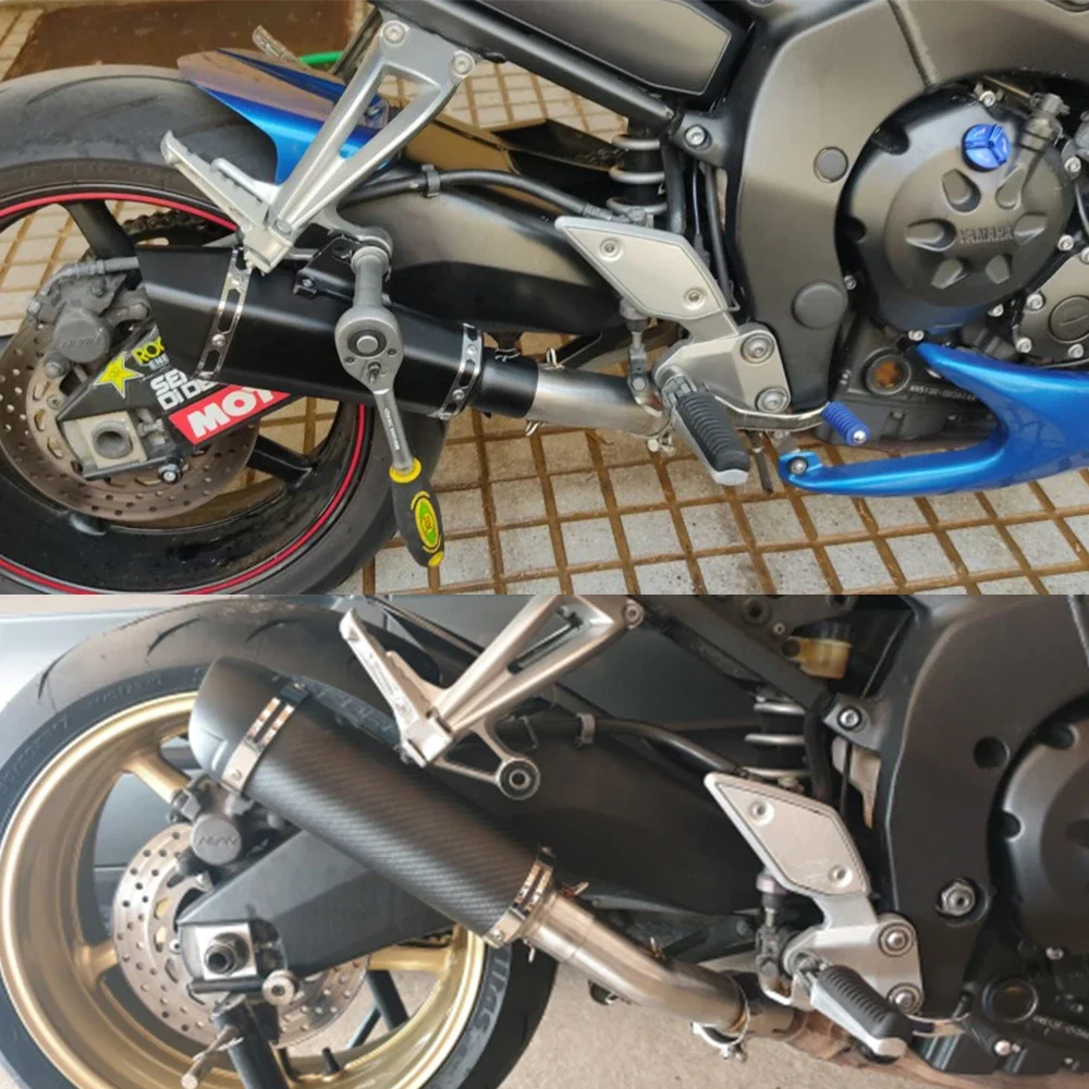 

Motorcycle Exhaust Escape Muffler Middle Link Pipe Slip On For YAMAHA FZ1 N F S FAZER FZ1 FZ1N FZ1000 2005 to 2016 Exhaust