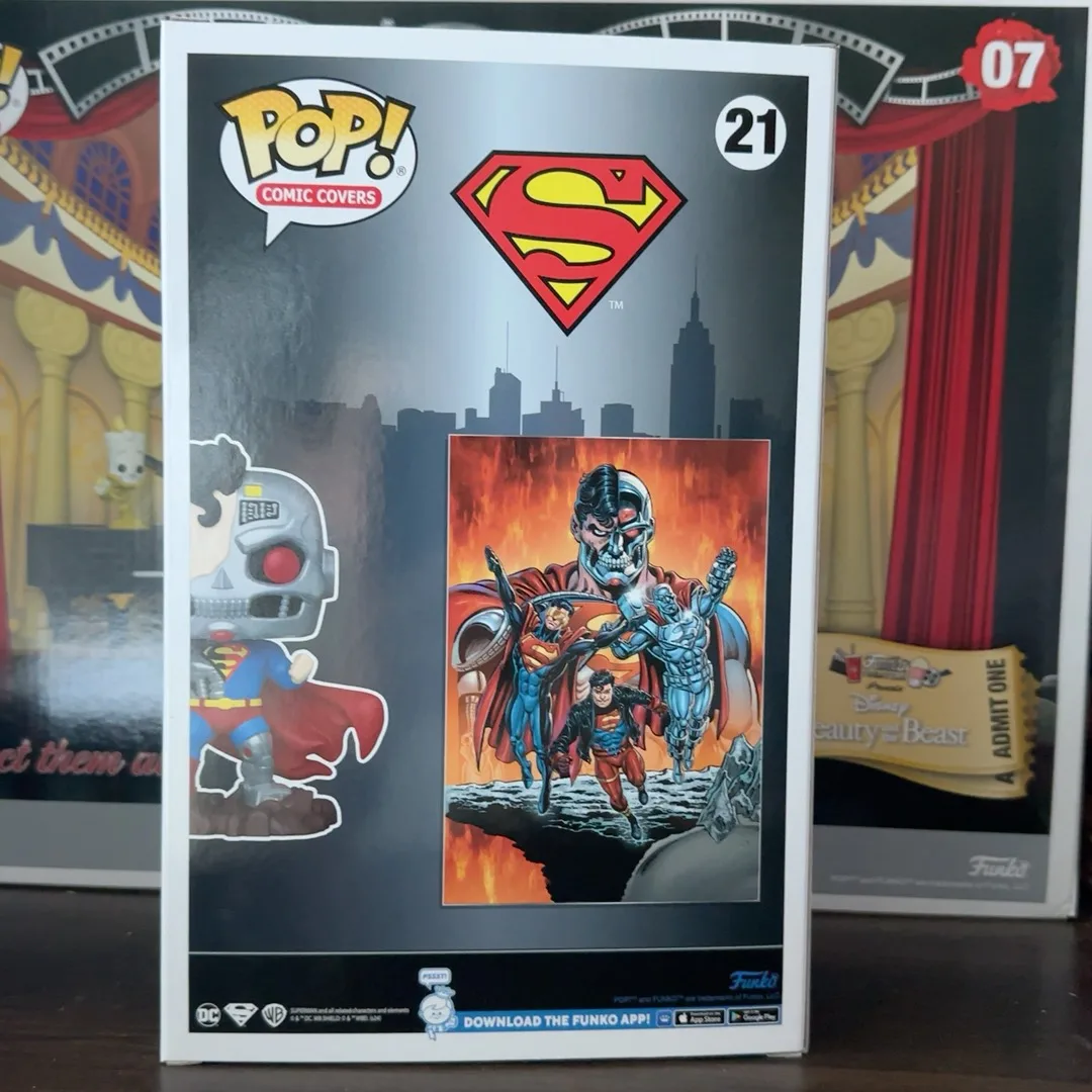 

Funko Pop DC Comics Comic Covers Reign of the Supermen - Cyborg Superman #21 Collectible Limited Edition Figurine Toy Gift