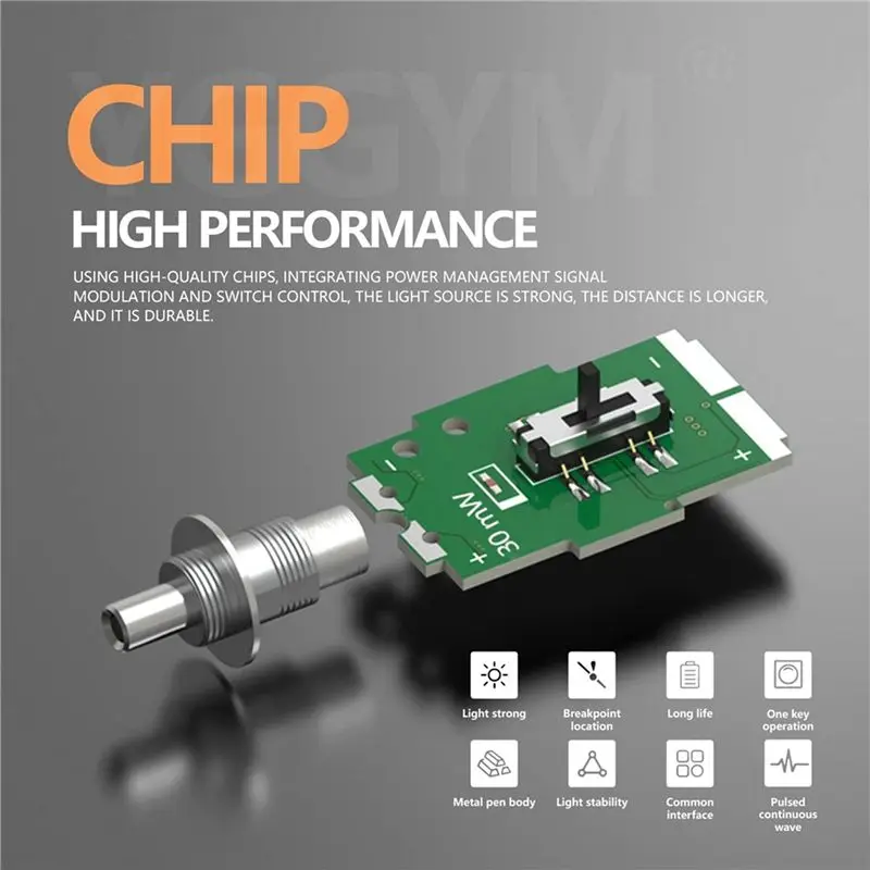 322~FlashVisual Fault Locator, 30MW Optic Fiber Cable Tester with FC Male to LC Female Adapter, 30KM Red Light Source Meter