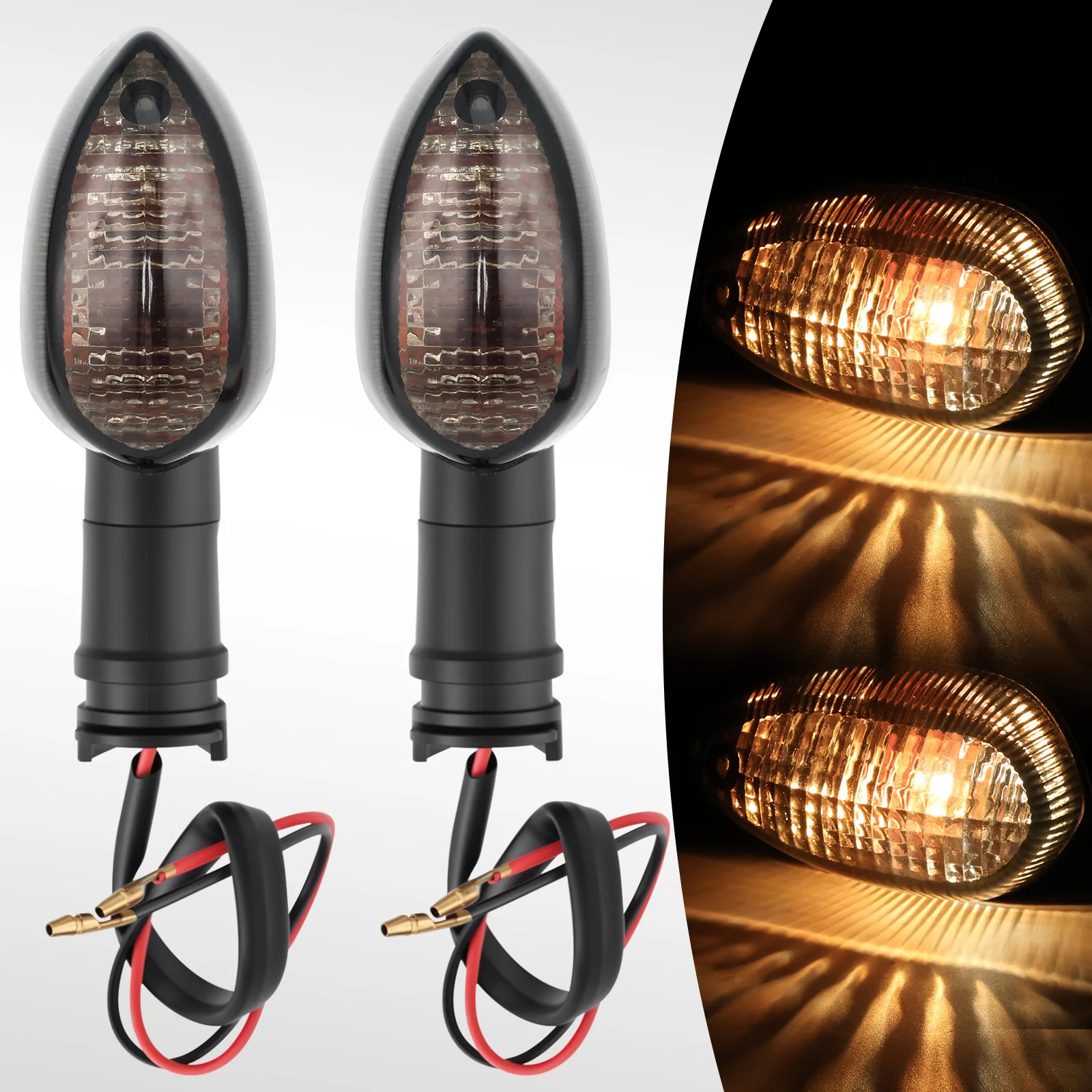 

2pcs 12V 10W LED Turn Signal Light For YAMAHA FZ07 FZ 09 FZ-1N/Fazer FZ8 FZ-6N/S FJ09 Motorcycle Blinker Indicator Lamp