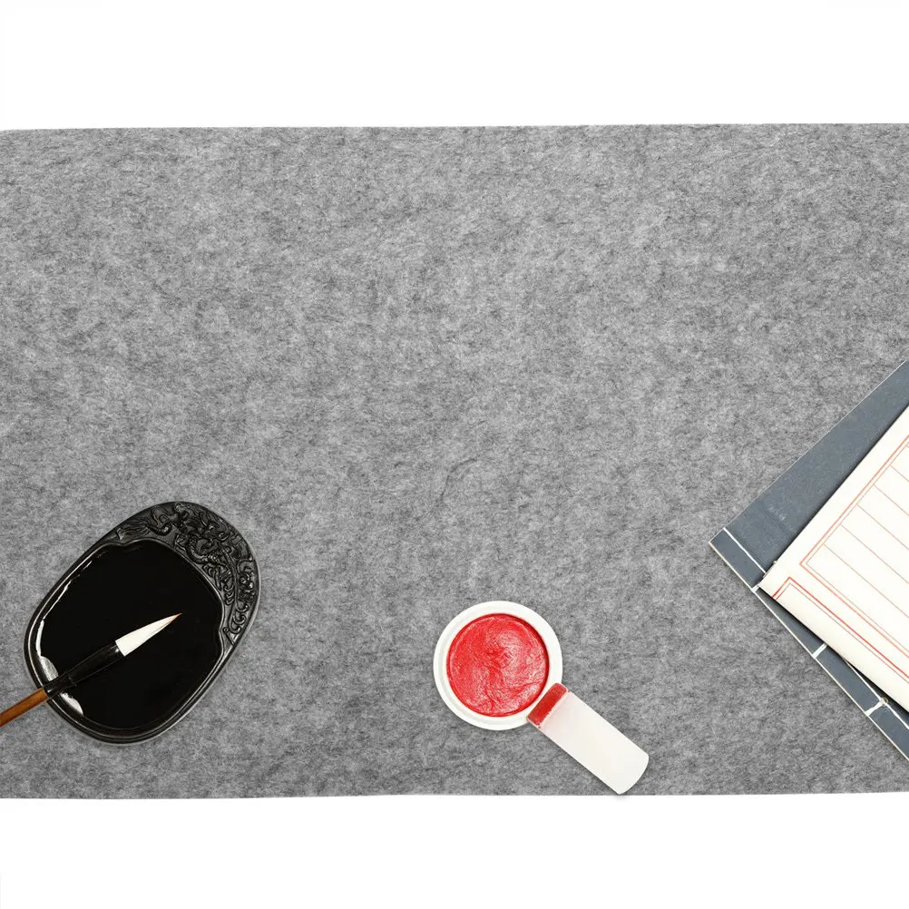 Soft Comfortable Felt Desk Pad for Chinese Calligraphy Painting Writing Practice Professional Grade Study Table Mat Stationery