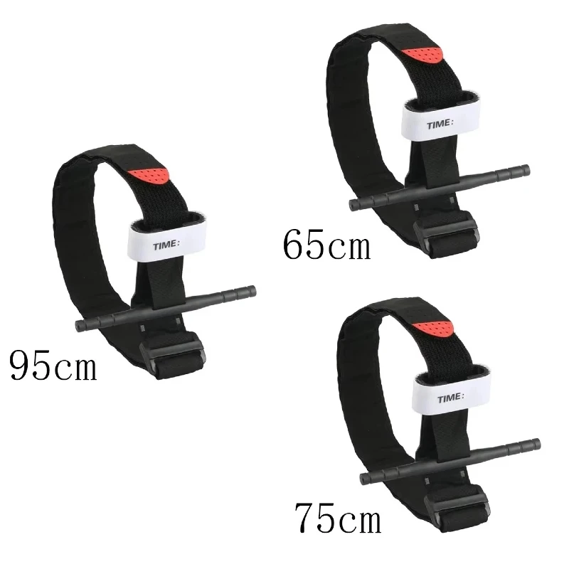 

Тактический медицинский жгут-турникет с красным наконечником для экстренной помощи при походах, боевых действиях, кемпинге - медицинский аксессуар для переноски