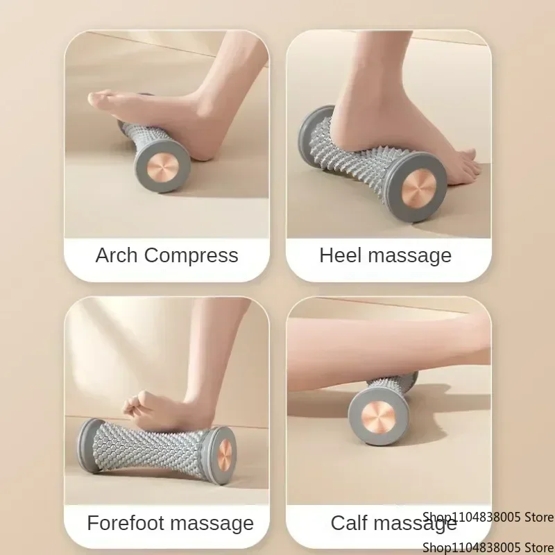 جديد مدلك قدم تدليك الأسطوانة اليوغا تدليك الكرة اللفافة الأخمصية الأسطوانة العضلات الاسترخاء الرعاية البلاستيك دليل مدلك قدم