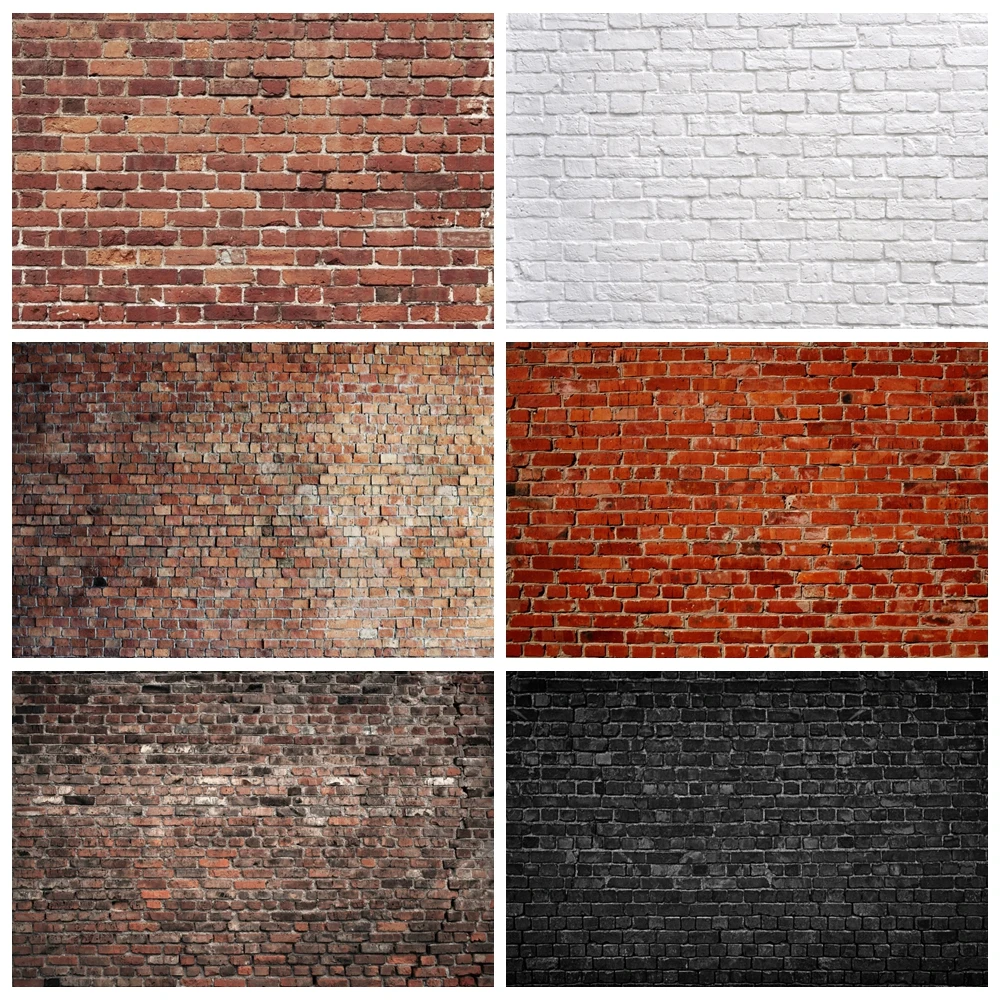 

Vintage Red Brick Wall Backdrop Newborn Baby Boys Girls Adults Portrait Wallpaper Background for Photography Photo Studio Props