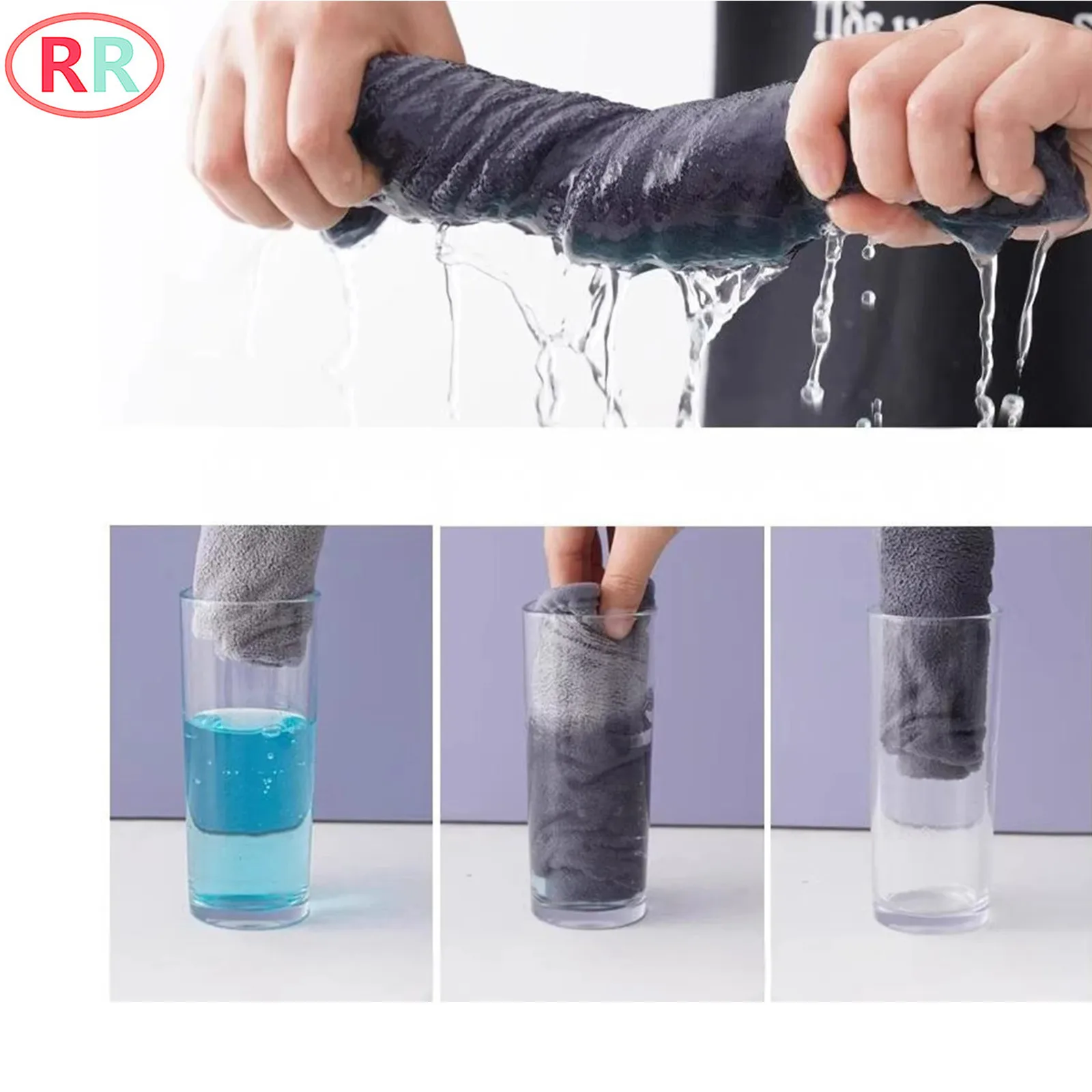 

Soft Cleaning Washcloth Premium Microfiber Washcloth Cleaning Cloth Efficient Water Absorption Cleaning Cloth