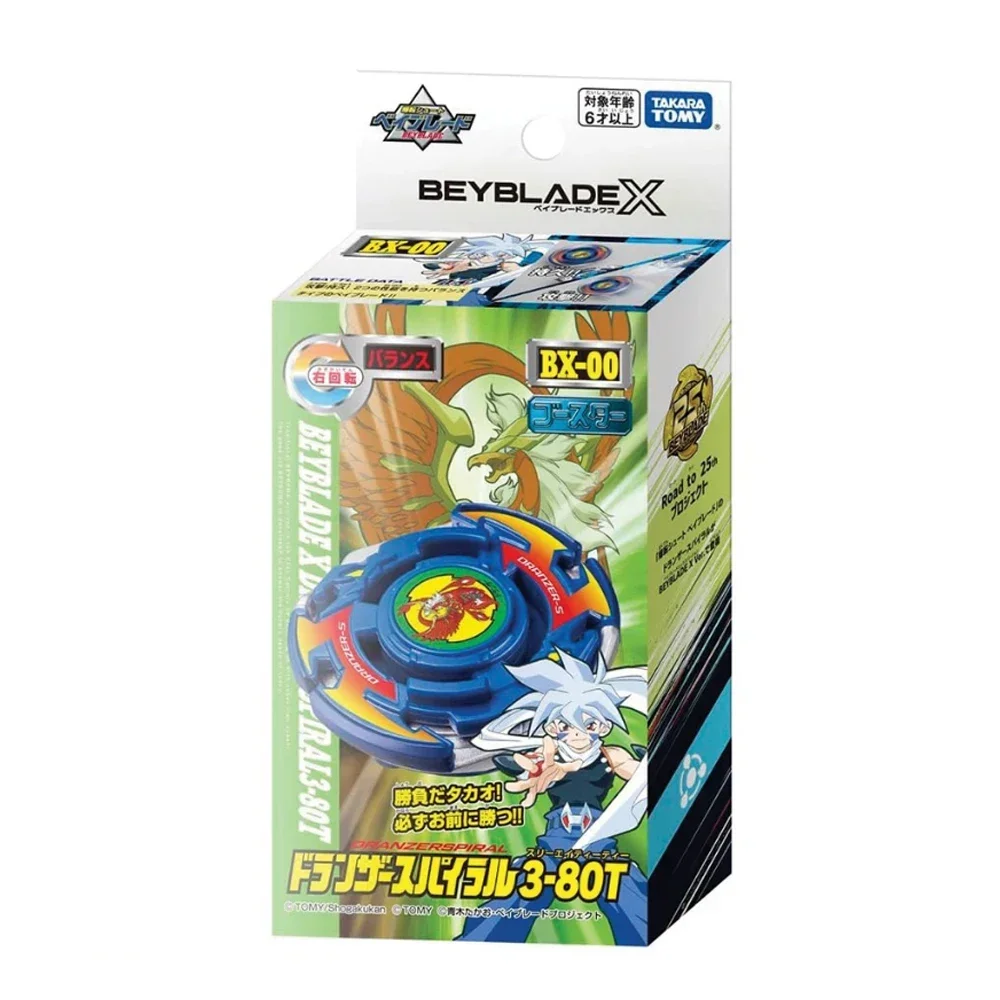 Original Takara Tomy Beyblade X BX-00 Booster Dranzer Spiral 3-80T