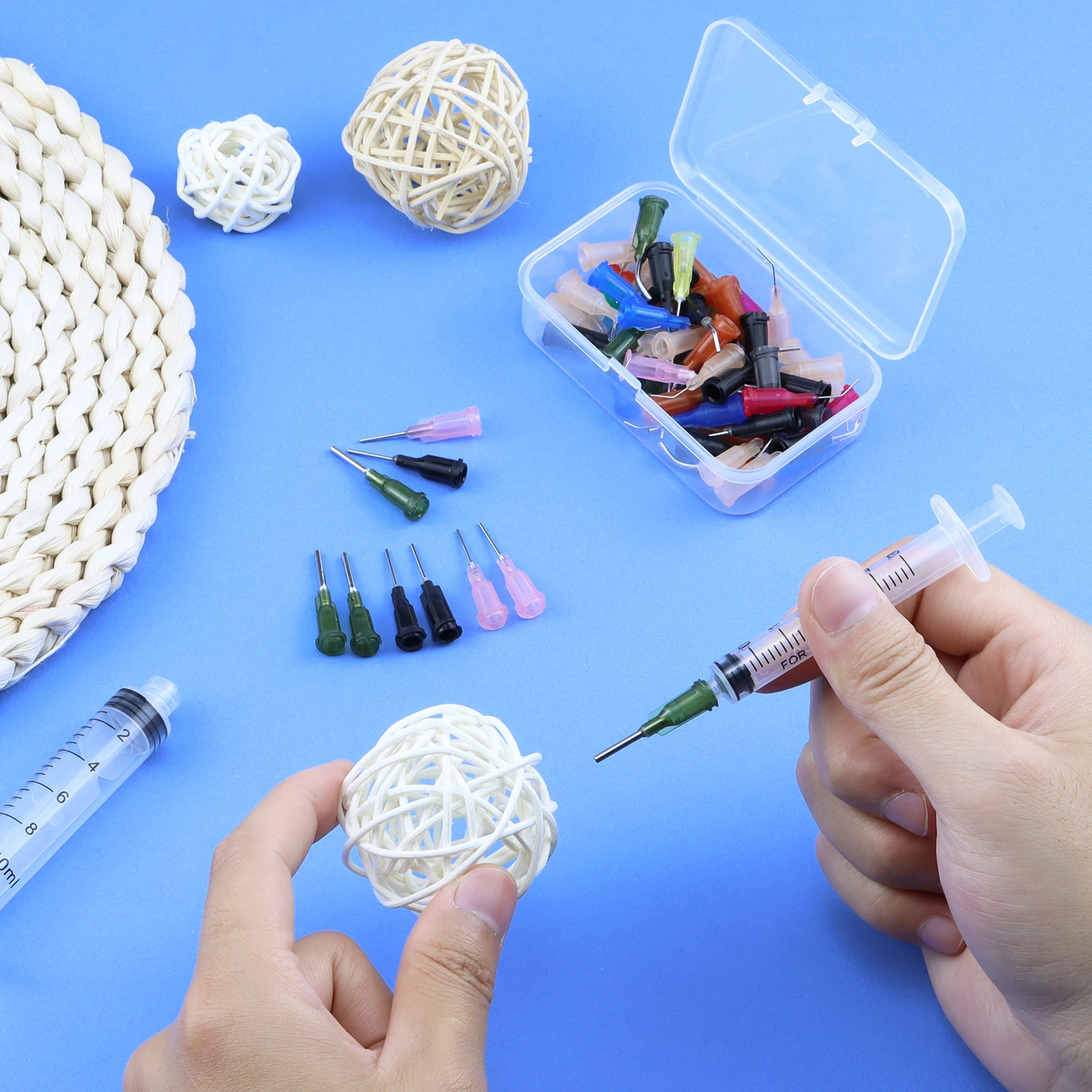 10G-34G 13mm Industrial dispensing needle glue needle 0.5 inch Glue injection needle, used to replenish liquid ink glue