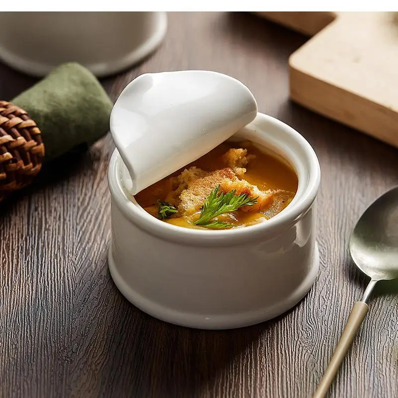 

Creativity, Can, Ceramic Tableware, Dessert Bowl, Hotel Restaurant, Special Small Stew Cup, Sauce Dish, Pudding Baking Bowl