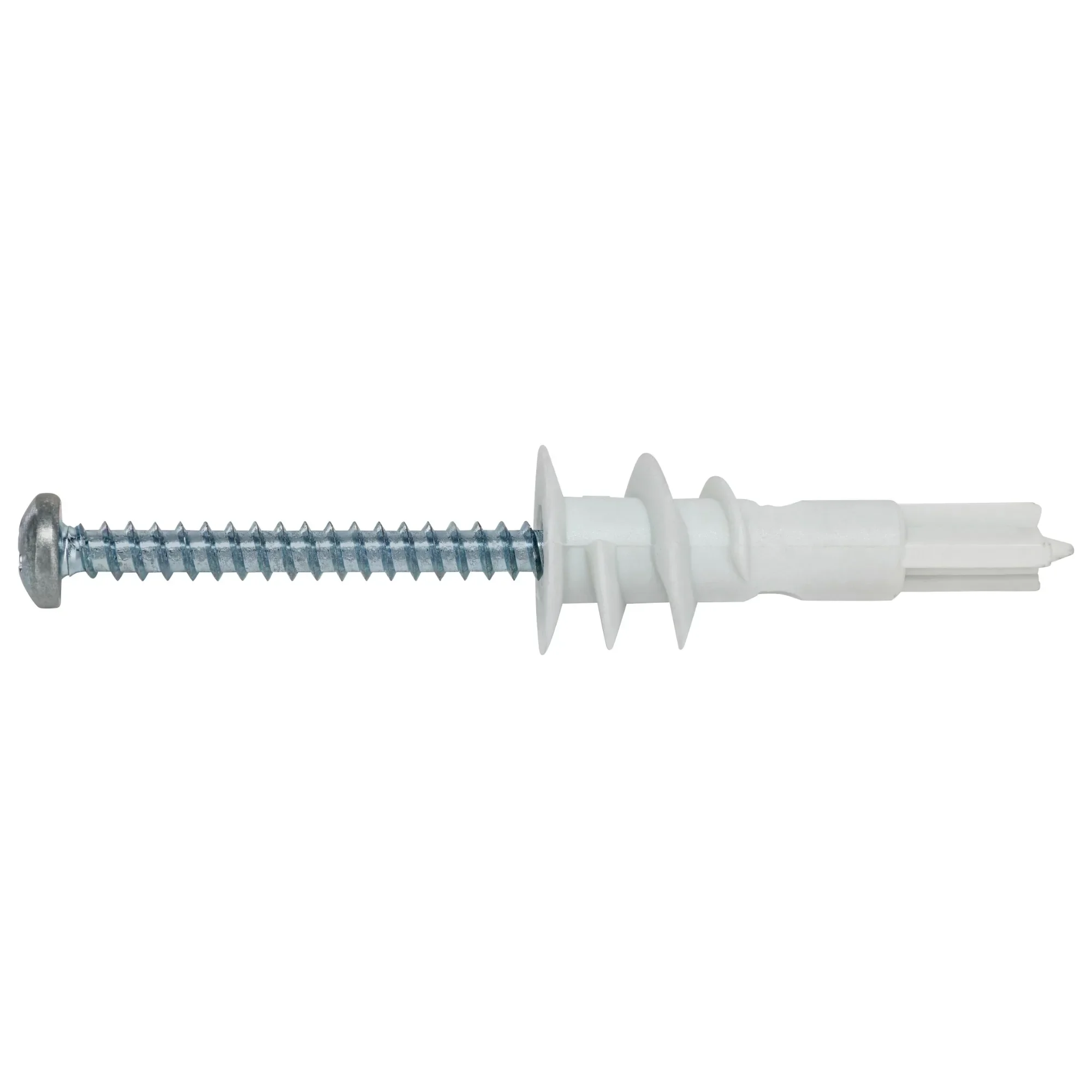 Hillman 75 lb. #8 Nylon Drywall Anchor Screws, Pan Head Phillips Screw, 50 Pack