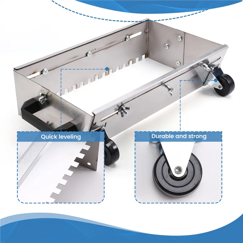 

-BABQ 400-800Mm Adjustable Square Notched Trowel Mortar Comb For Fast And Equal Application Of Adhesive On The Floor