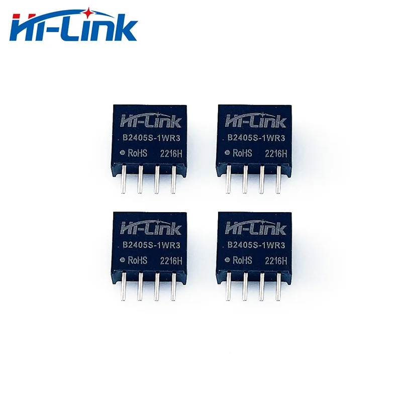 Frete grátis certificado ce/ul 5 tamanhos B2405S-1WR3 hi-link 24v a 5v 200ma 1w DC-DC fabricante de módulo de fonte de alimentação de comutação