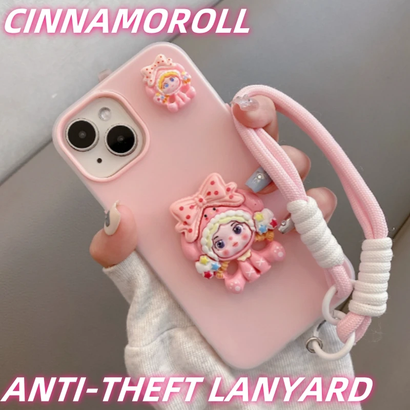 Чехол для телефона Cinnamoroll для iPhone 16 Pro Max и всех серий, противоугонный ремешок, противоударный чехол 2 в 1 для Xiaomi Huawei Android Чехол для телефона Cinnamoroll для iPhone 16 Pro Max и всех серий, противоугонный ремешок, противоударный чехол 2 в 1 для Xiaomi Huawei Android