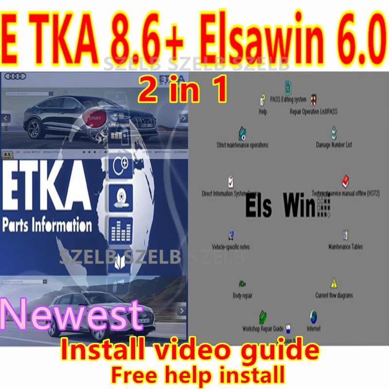 

2025 Etk.a 8.6 + elsawin 6.0 for A-udi for V-W Auto Car Repair Software Group Vehicles Electronic Parts Catalog Multi-Languages