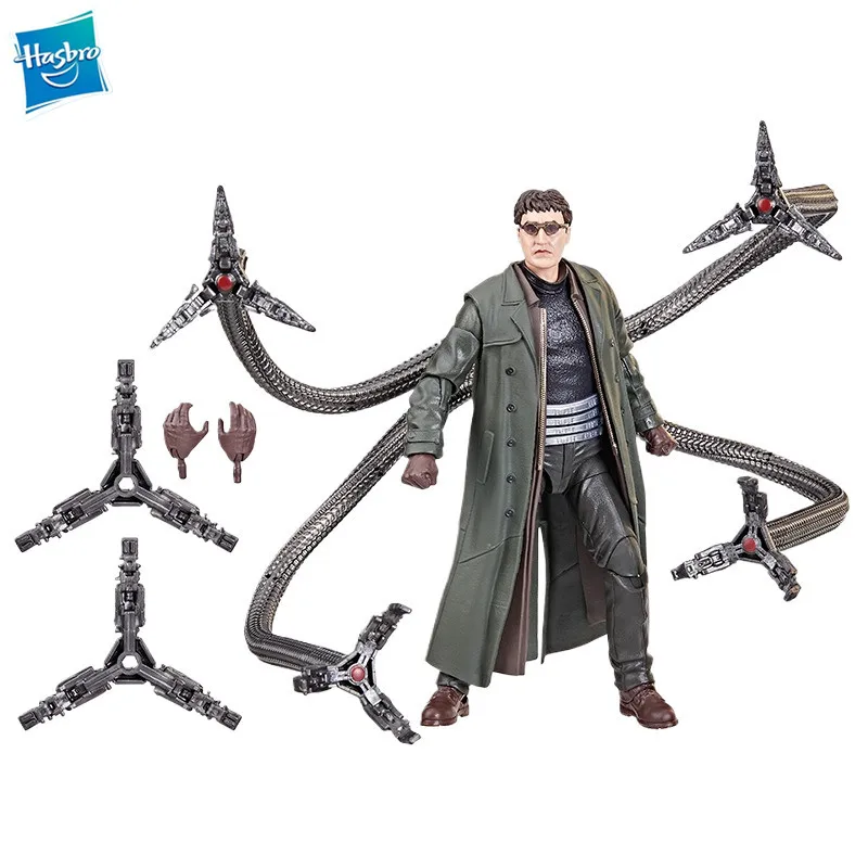 Genuine Hasbro Marvel Legends Series Spider Man 2 No Homecoming Doctor Octopus Otto PVC 15CM Action Figure Hand Model Gift Toy