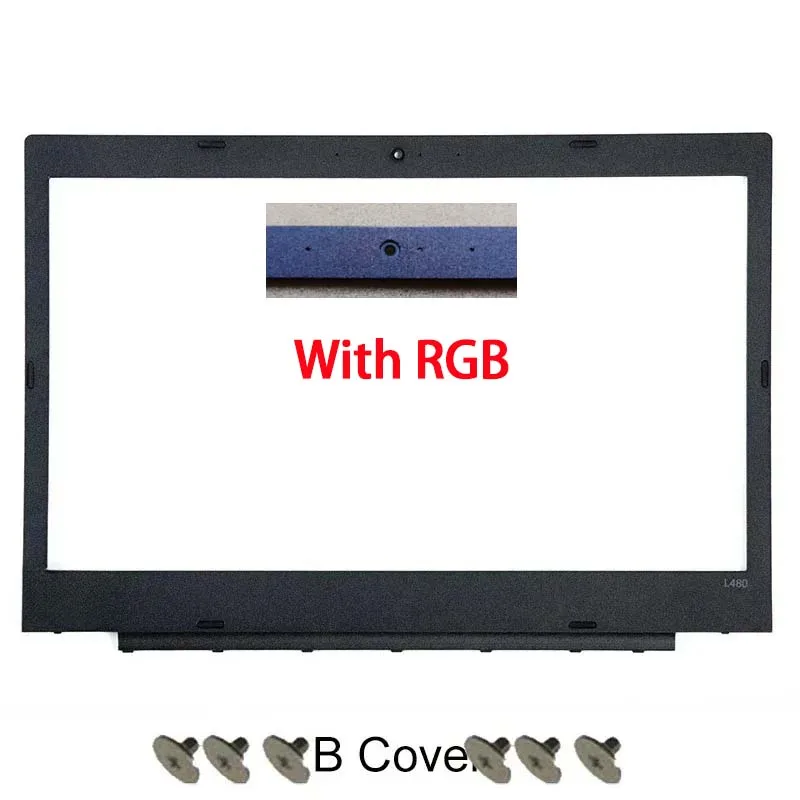 NEW For ThinkPad L480 Laptop LCD Back Cover Front Bezel Hinges Palmrest Bottom Case Upper Top Lower Cover Fingerprint