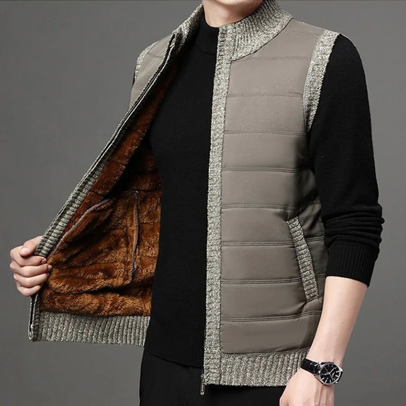 

Fashion Loose Spliced Pockets Zipper Casual Vests Coats Men's Clothing 2023 Autumn New Korean Tops Sleeveless All-match Jackets