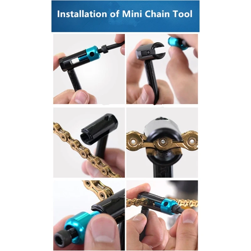 Mini Chain Cutter Splitter Buckle Removal Link Lever Cycling Repair Tools Bike Chain Breaker