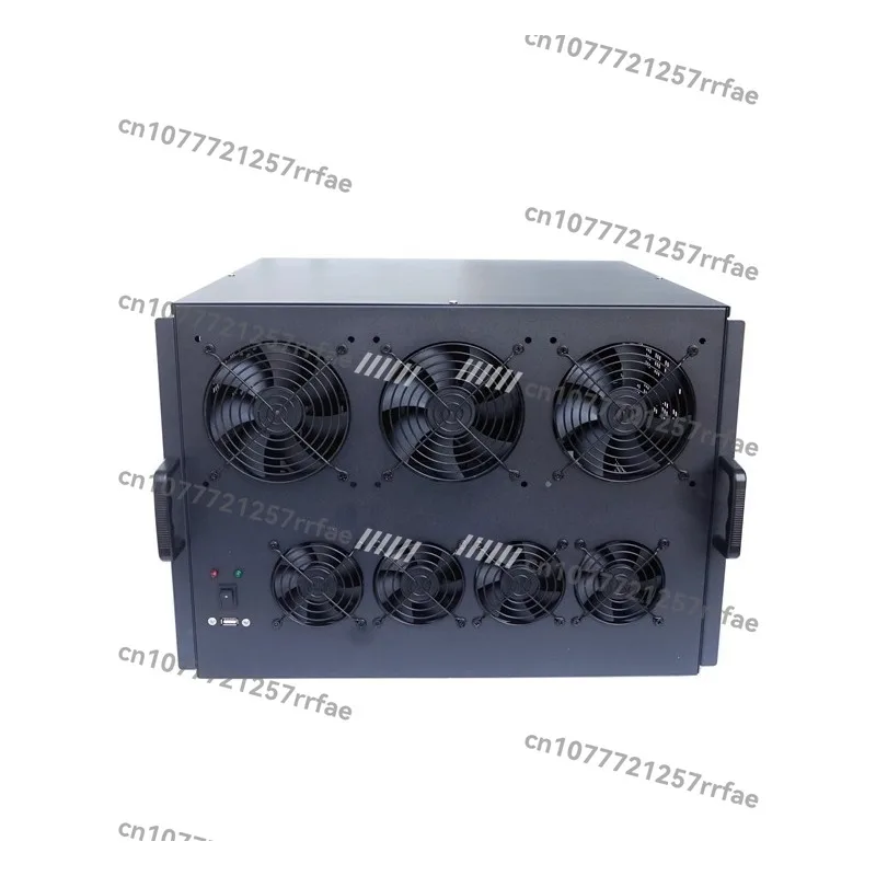 6 graphics card chassis, multi-GPU/6U server multi-graphics card chassis/ATX main board/silent fan view 2