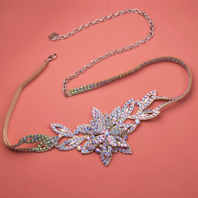 

Customized Belly Dance Belt Waist Chain Oriental Dance Water Diamond Waist Decoration Chain Accessories