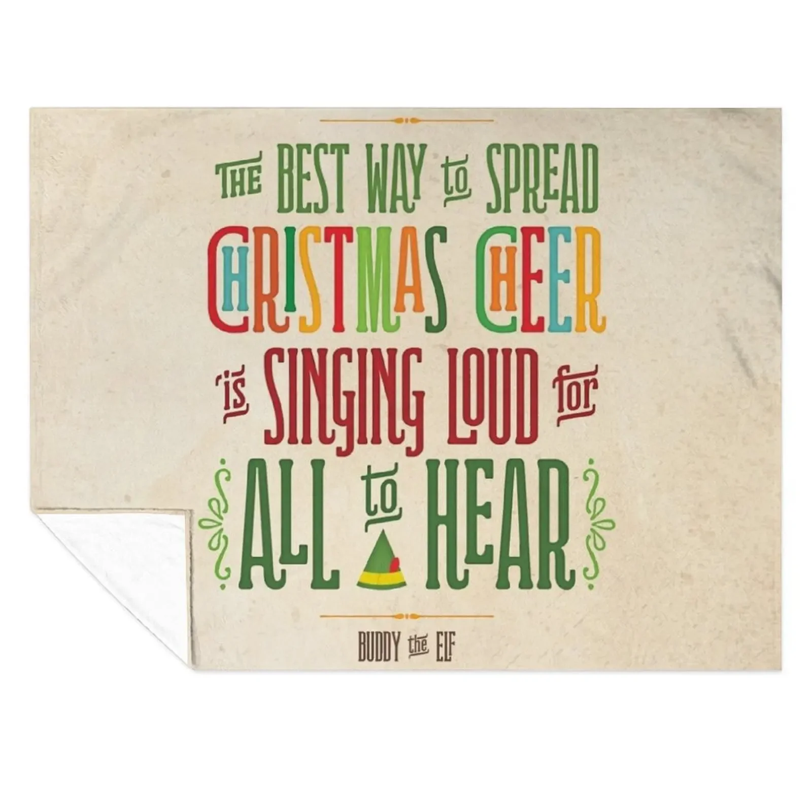 

Buddy the Elf - Christmas Cheer Throw Blanket blankets ands Thermals For Travel Cute Sofa Throw Blankets