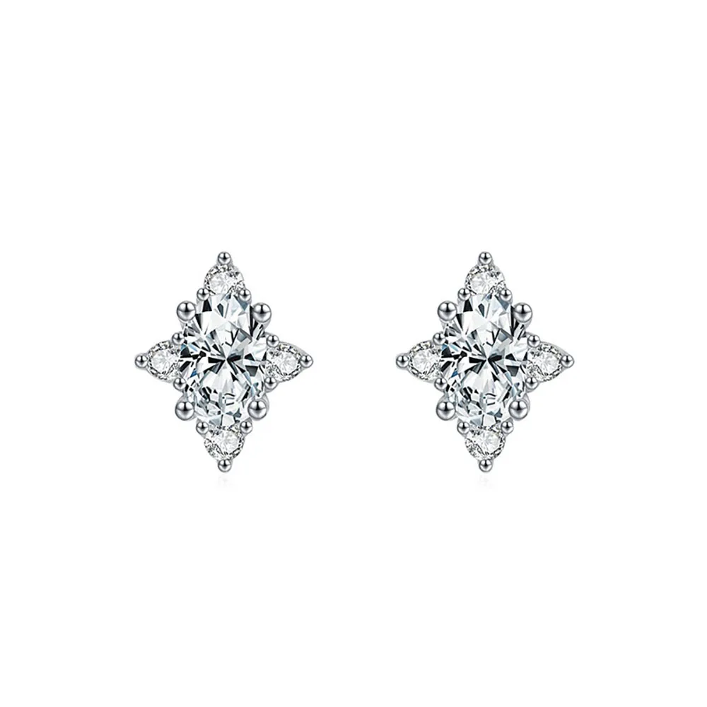 

Apexelle Brand Fashion Jewelry 925 Sterling Silver Stud Earrings Exquisite Shining Star Stud Earrings For Women Jewelry