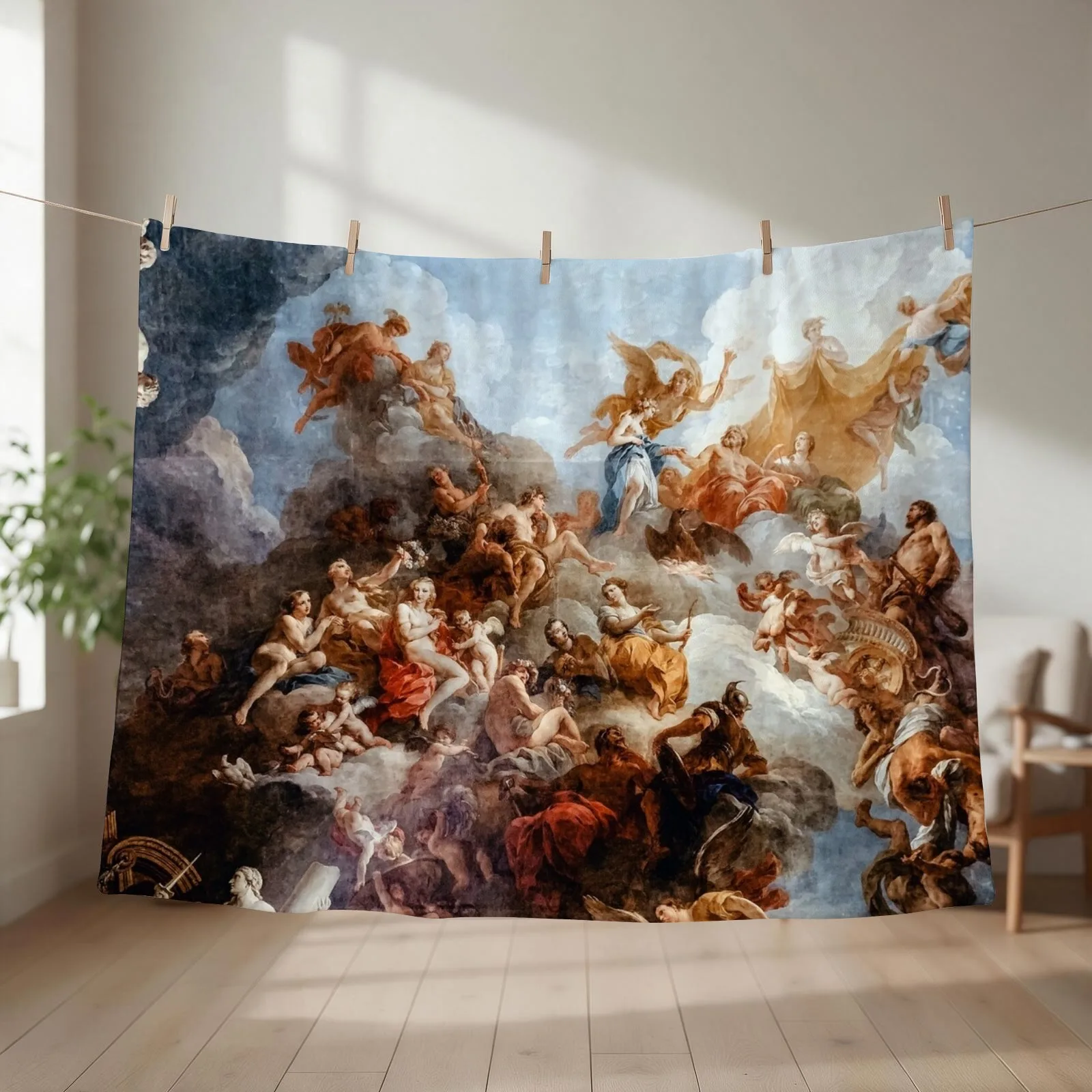 Renaissance Throw Blanket couch cozy soft plush fuzzy picnic outdoor blanket