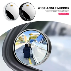 2pc Car Auxiliary Rearview Convex Mirror Round Frame Wide Angle Mirrors For Chevrolet Cruze Spark Captiva Suburban Camaro Malibu