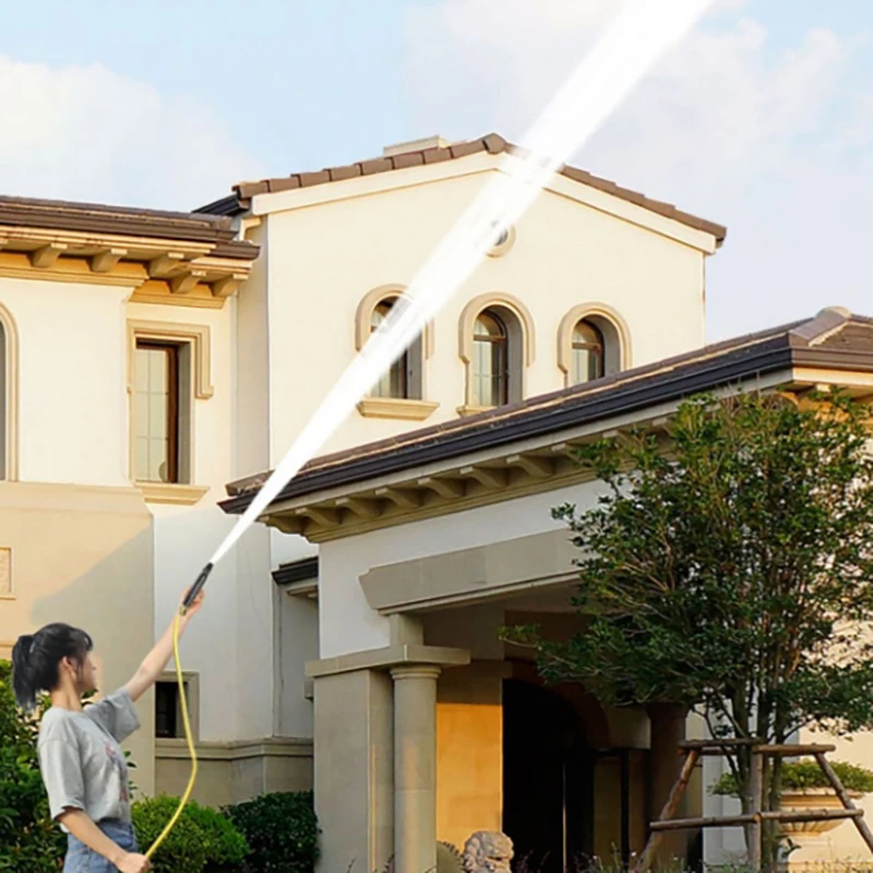 1 مجموعة الماس المياه بندقية غسيل السيارات سقي الأنابيب ارتفاع ضغط مدفع المياه المنزلية غسيل السيارات المياه الأسود فوهة غسيل السيارات