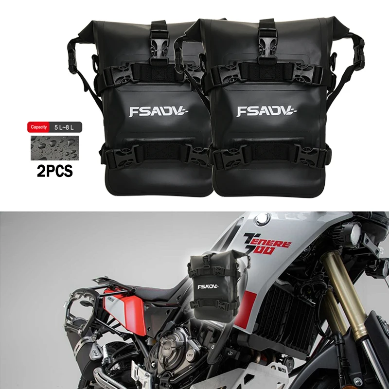 Crash bar telaio moto borsa impermeabile borsa di posizionamento strumento di riparazione per YAMAHA TENERE 700 XTZ700 per Honda CRF1100L Africa Twin