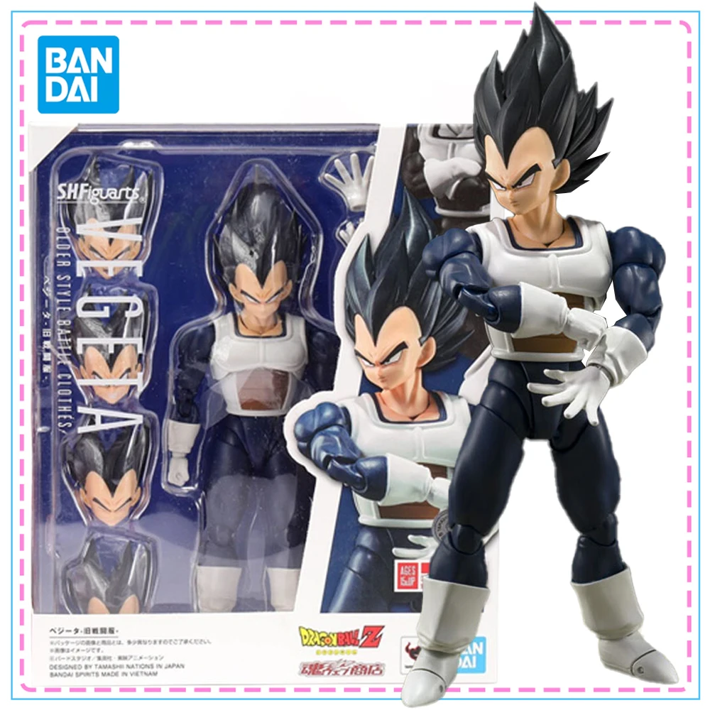 

Bandai S.H.Figuarts Dragon Ball Vegeta Older Style Battle Clothes Action Figure Genuine SHF Model Kit Collection Model Toys