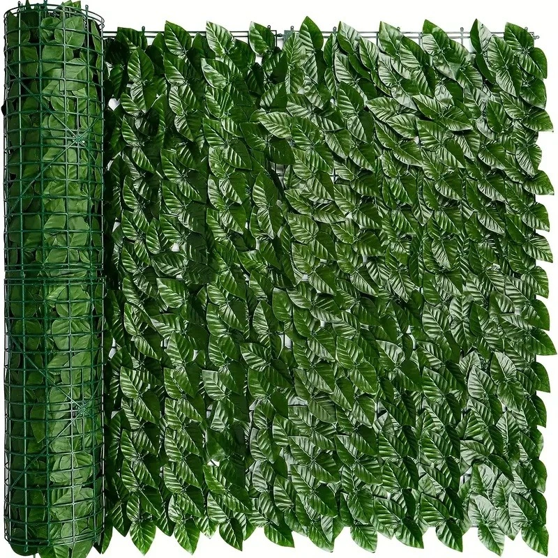 

Artificial Ivy Hedge Green Leaf Fence Panels Faux Privacy Fence Screen for Home Outdoor Garden Balcony Decoration