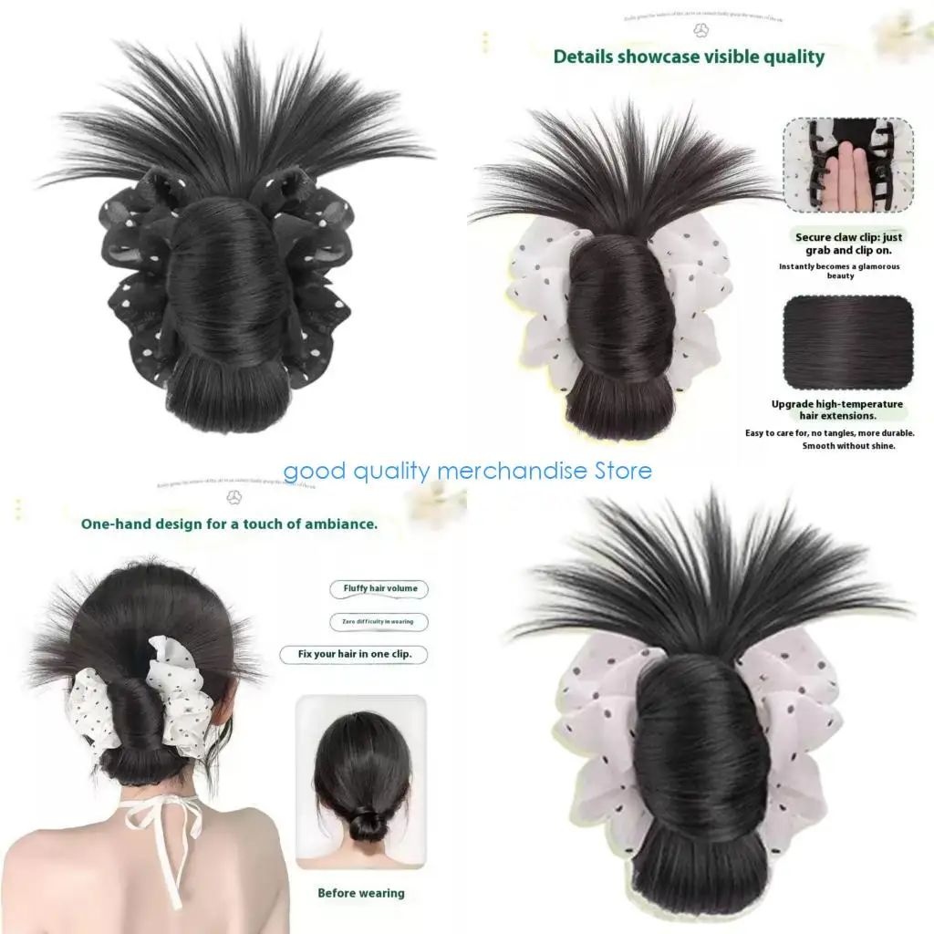 

Y5JD Maruko Плетение головы с зажимом для токовой точки с низкой завязкой на затылке Плетение волос