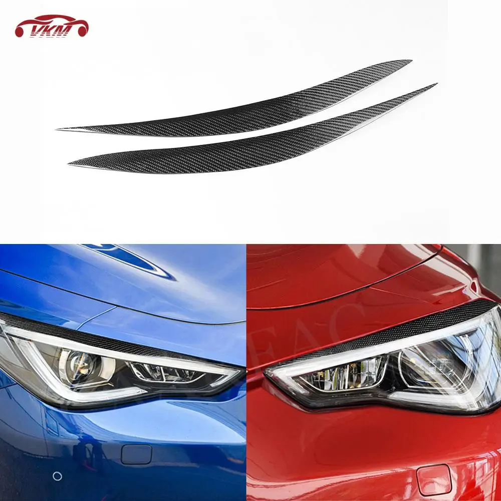 Car Headlight Eyebrow Foglamp Eyelid Trim for Infiniti Q60 2017-2022 for G35 V35 2002-2007 for QX70 2013-2016 for FX35 2009-2014