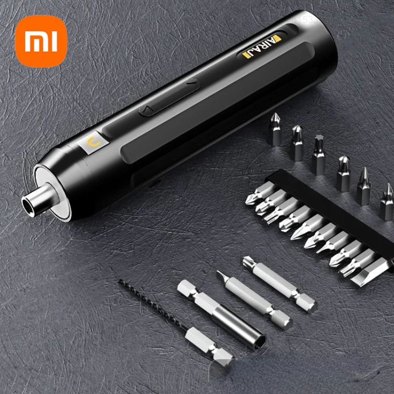 Airaj-conjunto de Chave de Fenda Elétrica Torque de Ajuste Multifunções Portátil Recarregável Aparelho de Reparo Inteligente Doméstico Xiaomi