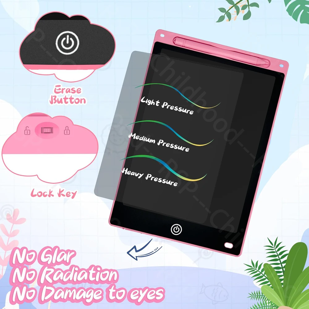 แท็บเล็ต LCD ขนาด 10 นิ้ว สำหรับวาดเขียน กระดานวาดเขียน ของเล่นเด็ก แท็บเล็ตกราฟิก แผ่นเขียนอิเล็กทรอนิกส์ สำหรับเด็กอายุ 3-8 ปี ของขวัญวันเกิด