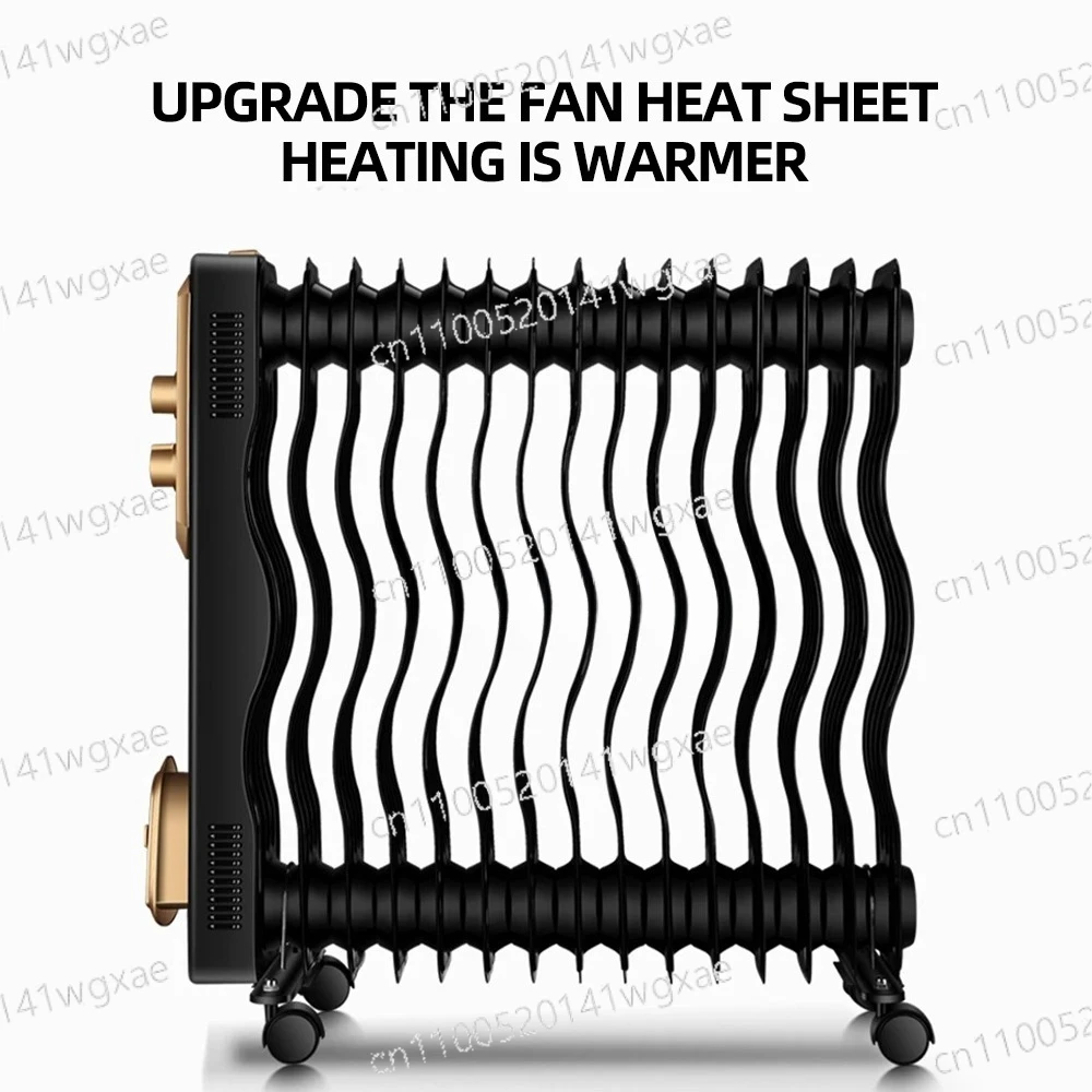 2025 New 1.5KW 2KW Indoor Oil Heater, Winter Electric Heating Home Heater