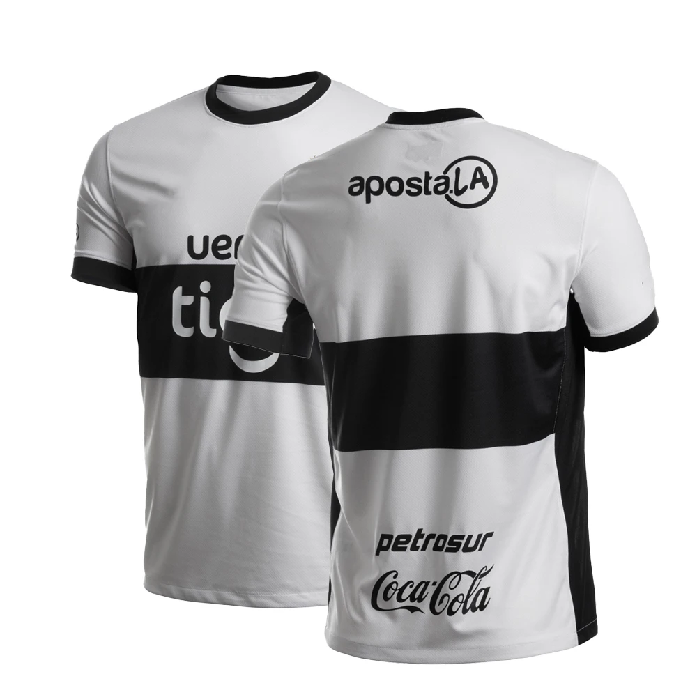 2025 Mens Club Olimpia manga corta impresión 3d camiseta de fútbol local Jersey pantalones cortos jóvenes niños entrenamiento uniforme de fútbol