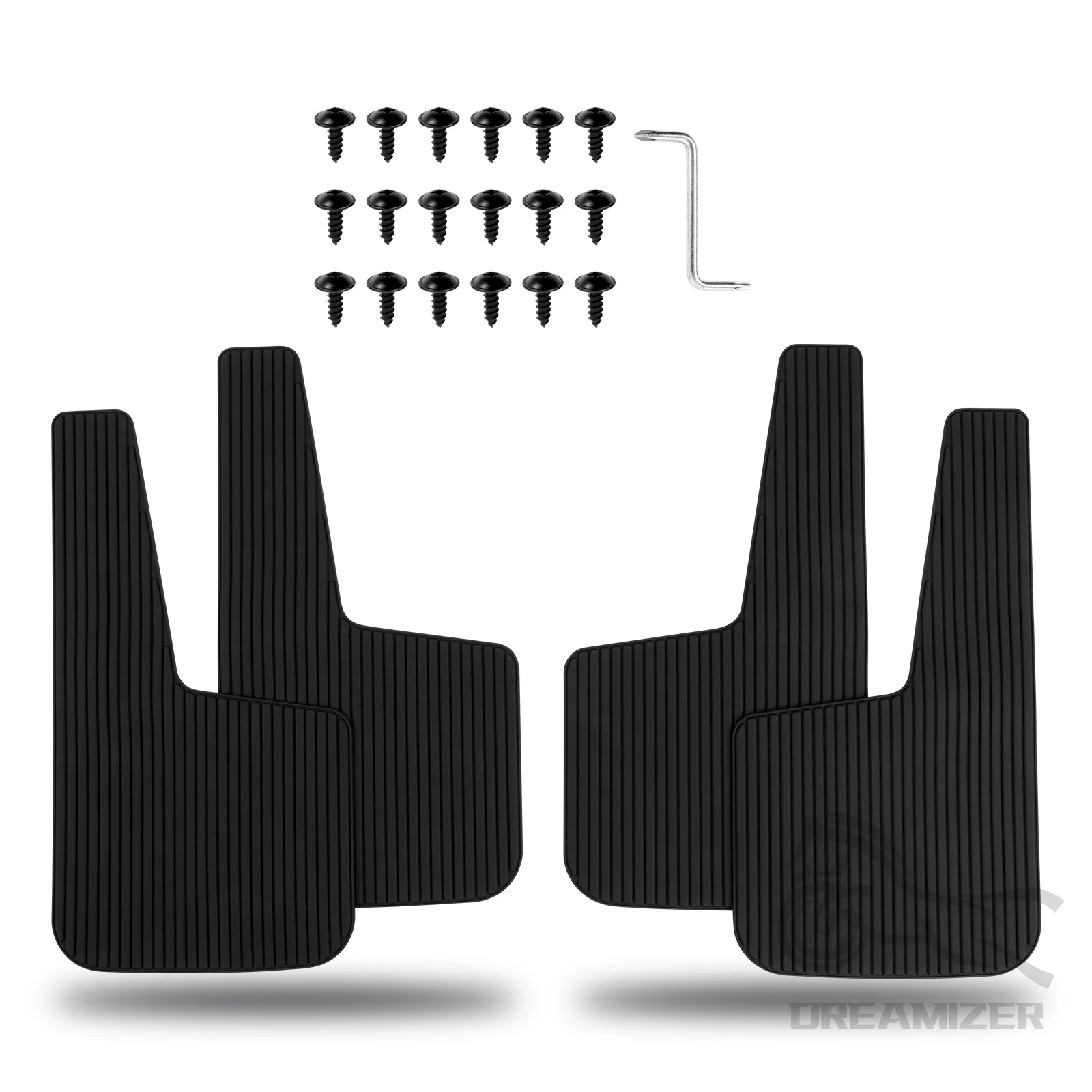 

4 Mud Flaps Bendable Splash Mudguard Front + Rear For Toyota 4Runner 1989-1995 For Ford Ranger 1983-2023 Universal Car Mudguard