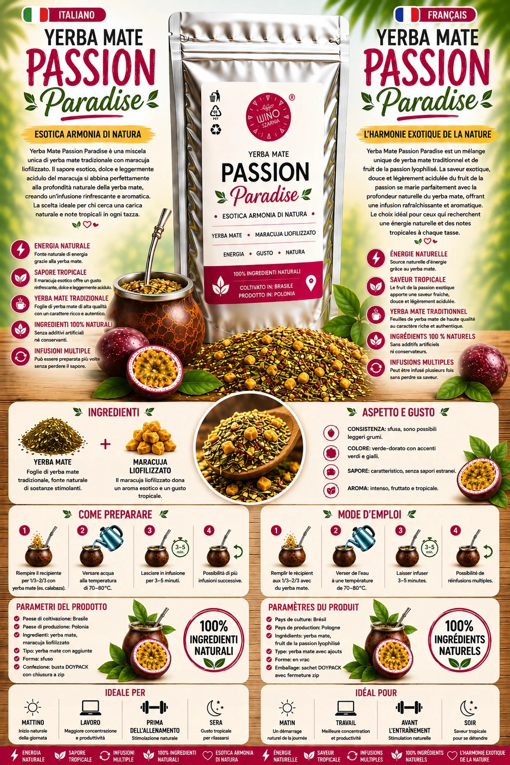 Afbeelding 5: Yerba Mate met Maracuja-500g Passion Paradise