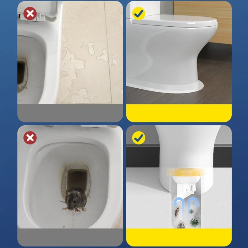 Toliet Sealing Durable Pipe Connection Solution Prevent Leaks & Unwanted Smells Dropship