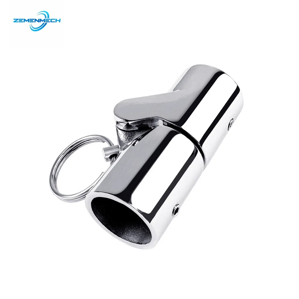 Boat Hardware 316 Stainless Steel Folding Swivel Coupling Tube Pipe Connector Marine Pipe Bimini Tops Flag Pole Connector Yatch